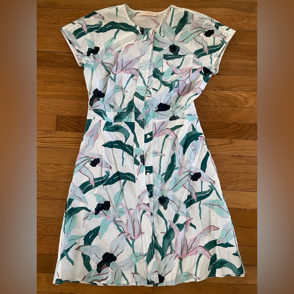 Tory Burch Dress. Size 6. EUC 100% cotton.